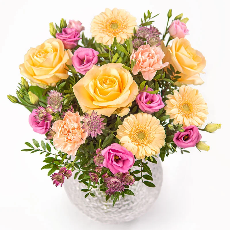 Easter bouquet with spring flowers