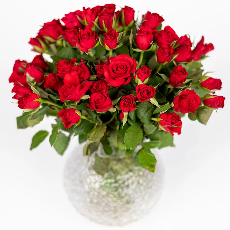 Valentine's bouquet with red roses