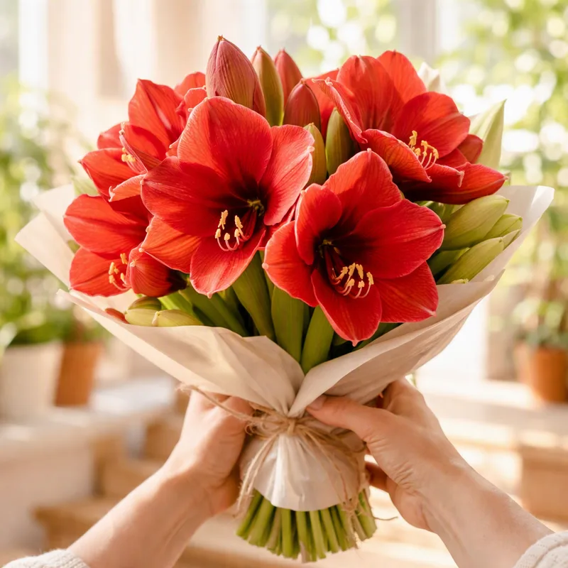 Amaryllis – Red – image 3