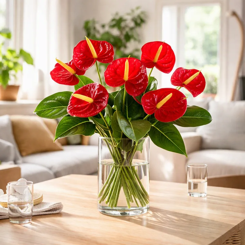 Anthurium (flamingoblomma) – Red – image 2