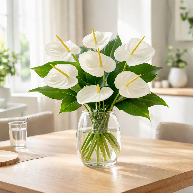 Anthurium (flamingoblomma) – White – image 2