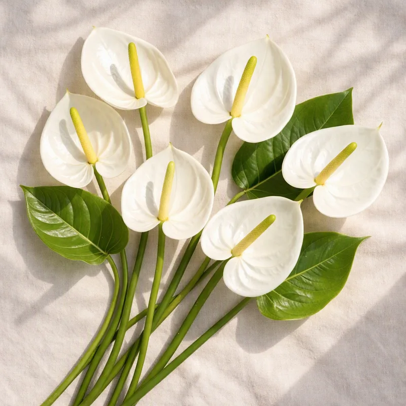 Anthurium (flamingoblomma) – White – image 4
