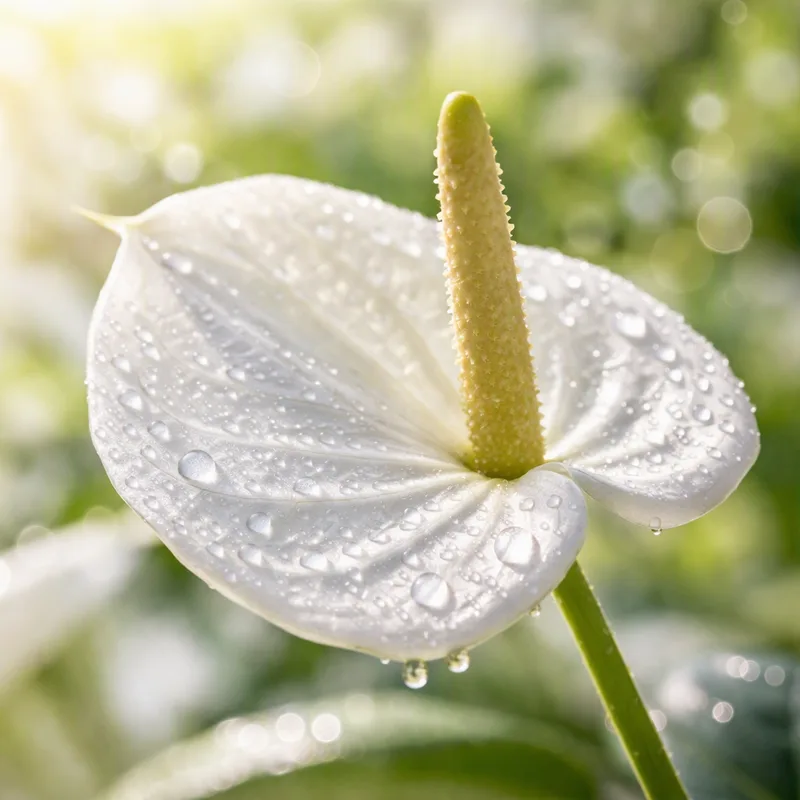 Anthurium (Flamingo Flower) – White – image 1