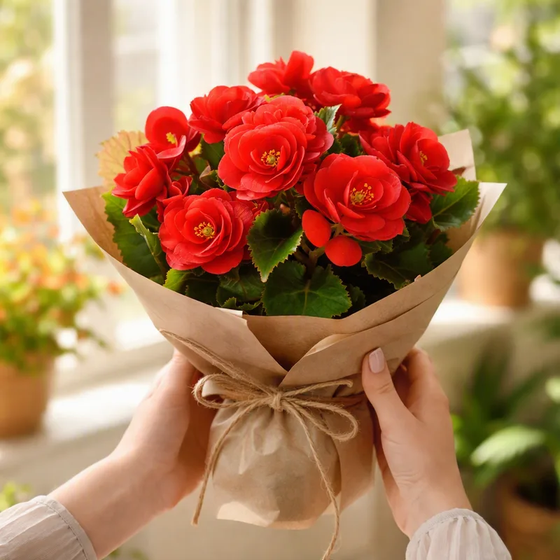 Begonia – Red – image 3
