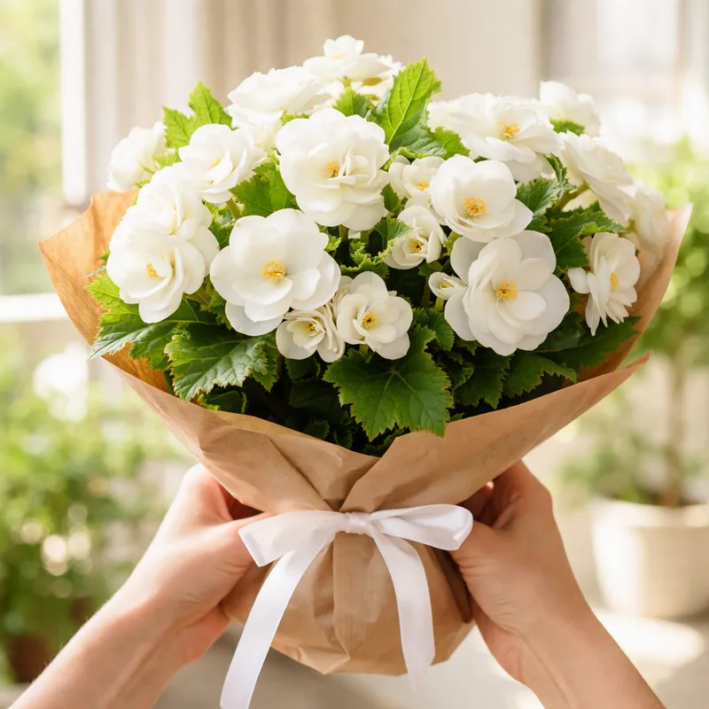 Begonia – White – image 3
