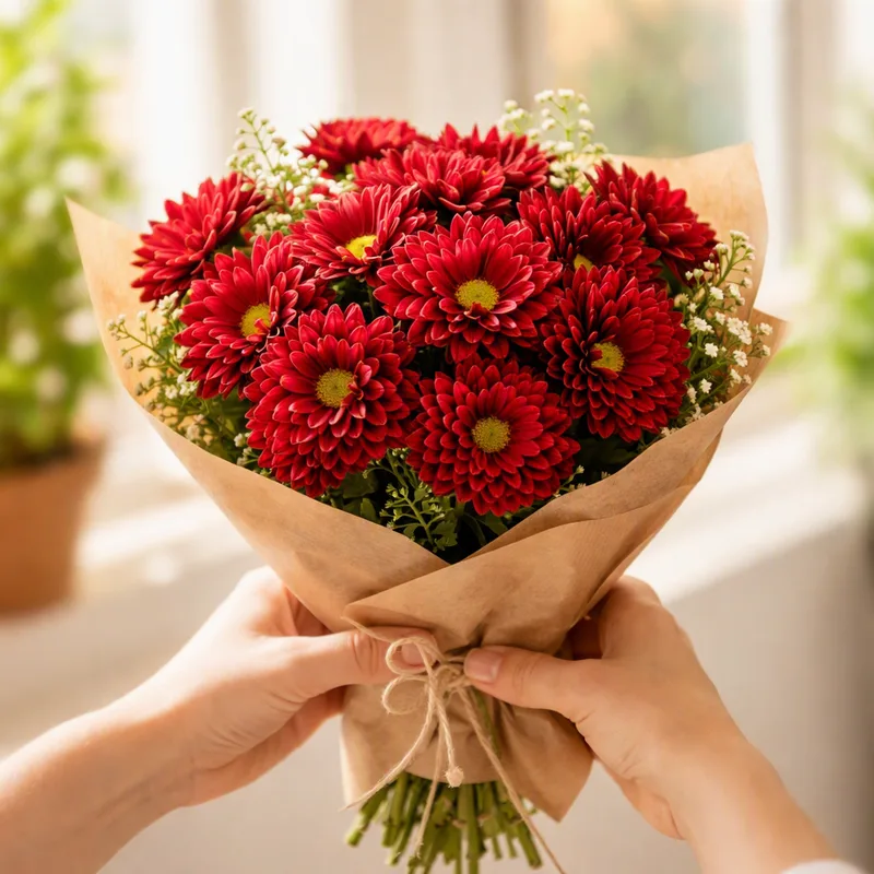 Chrysanthemum – Red – image 3