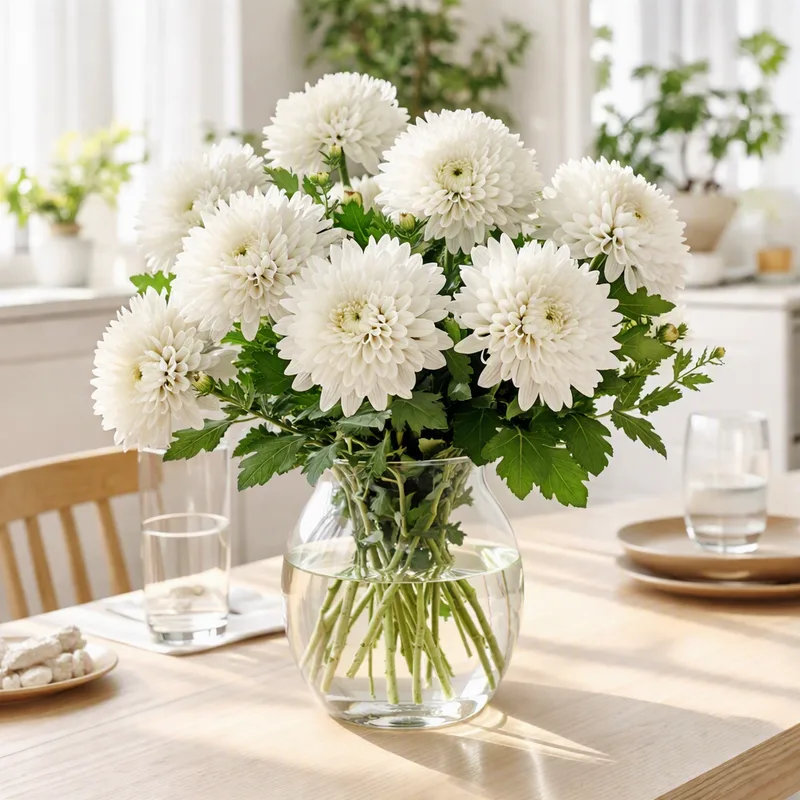 Chrysanthemum – White – image 2