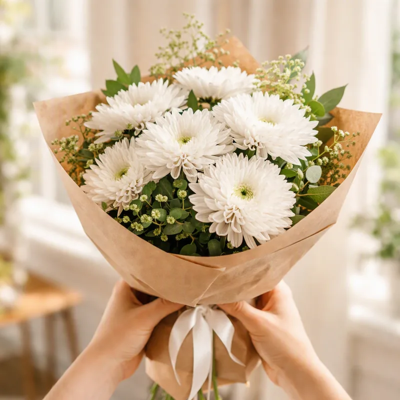 Chrysanthemum – White – image 3