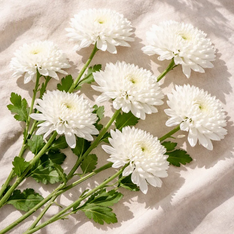 Chrysanthemum – White – image 4