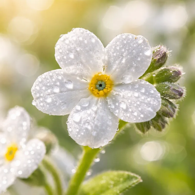 Forglemmeiei – White