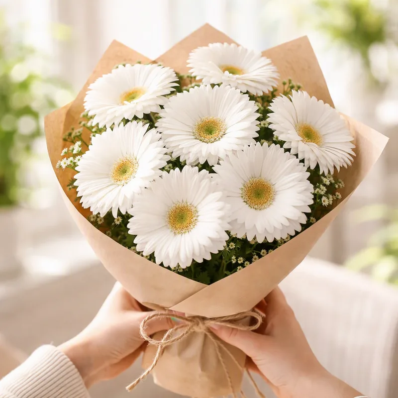 Gerbera – White – image 3