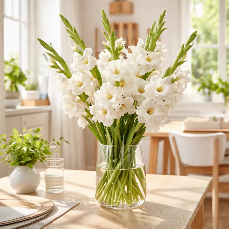 Gladiolus – White – image 2