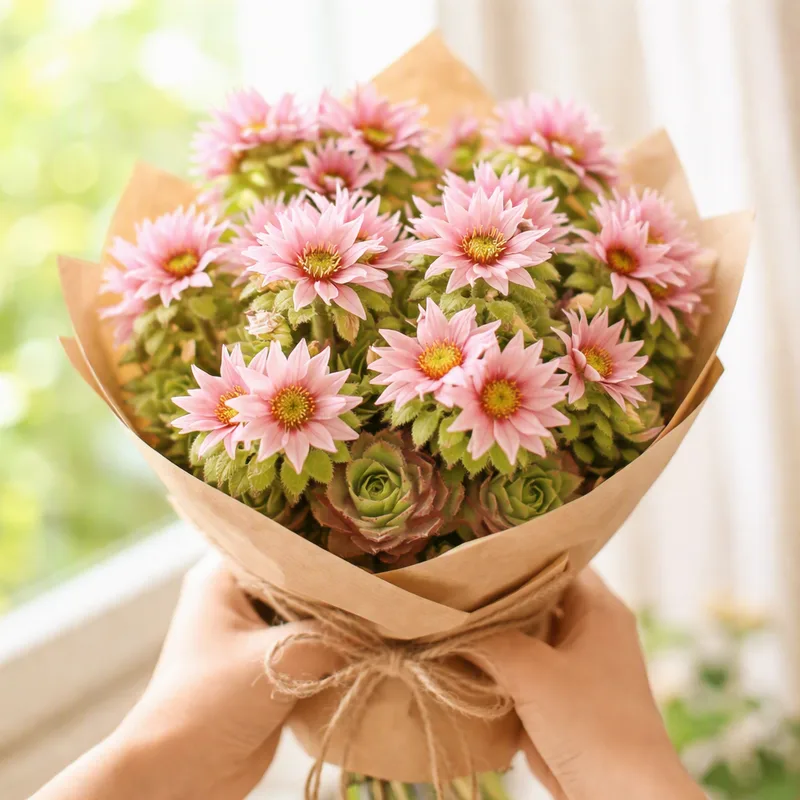 Houseleek – Pink – image 3