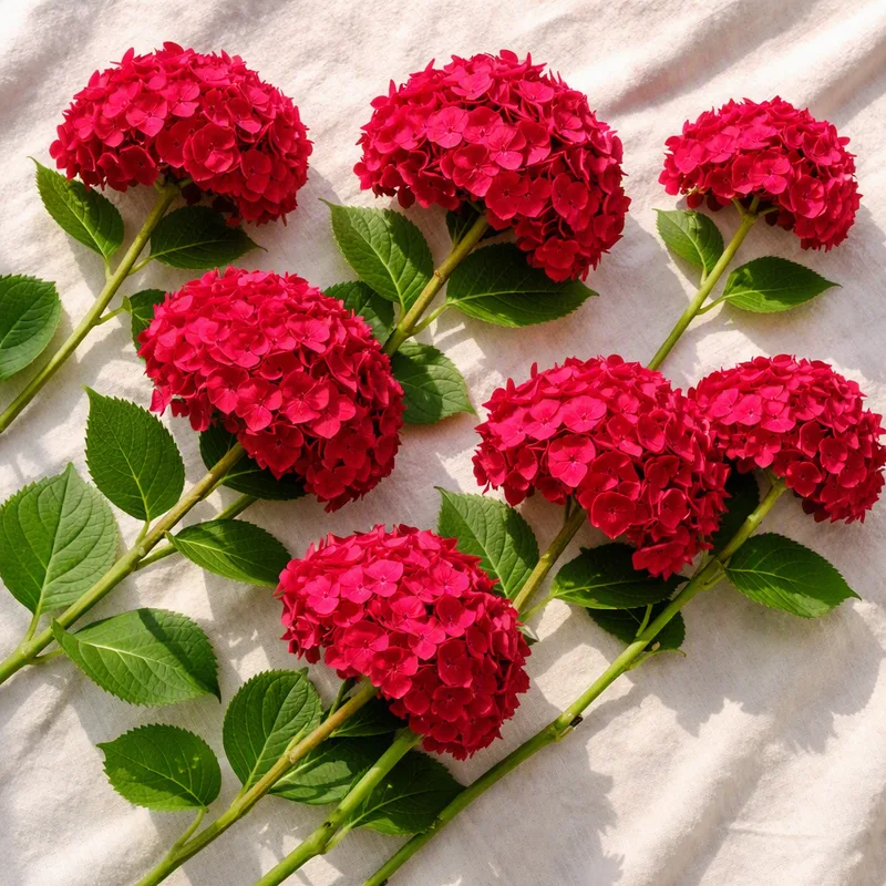 Hydrangea – Red – image 4