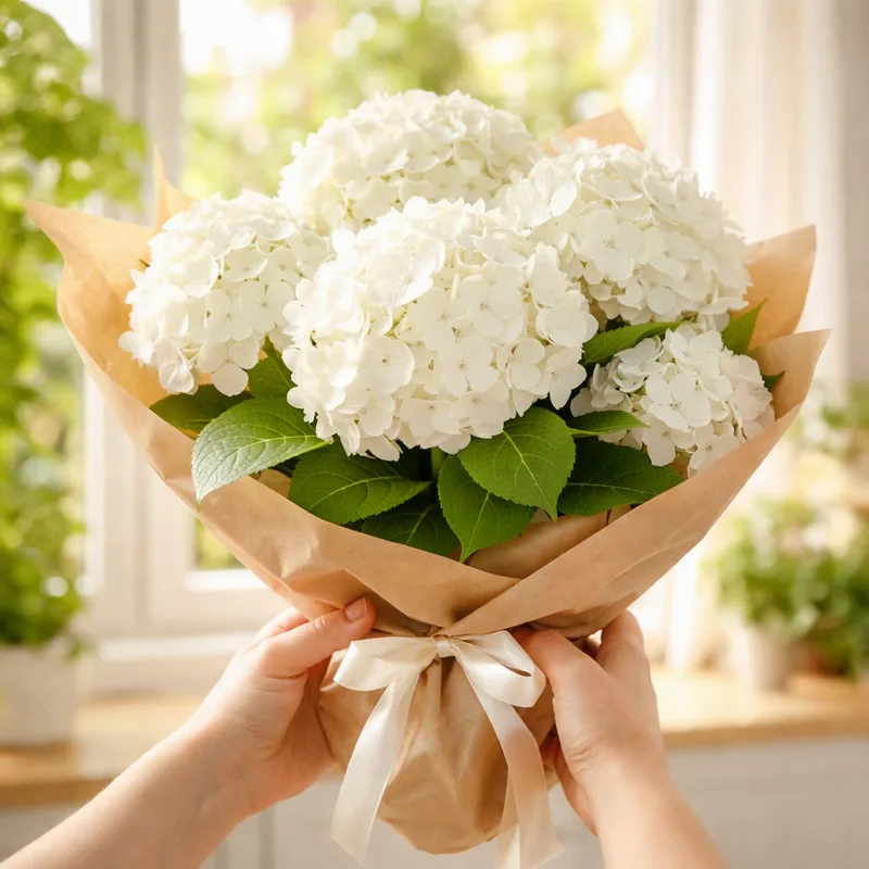 Hydrangea – White – image 3