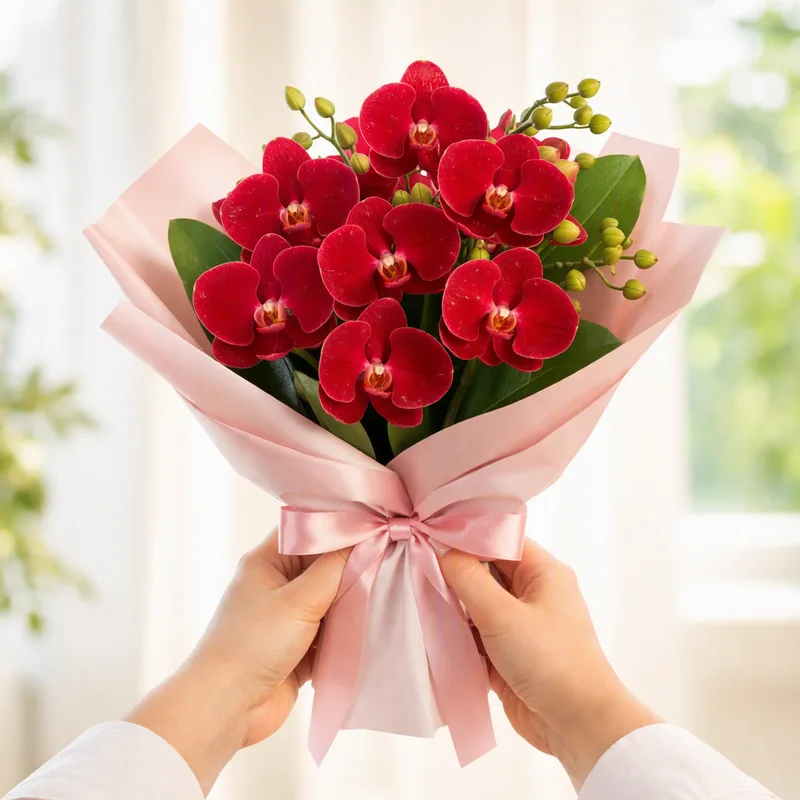Orchid (Phalaenopsis) – Red – image 3