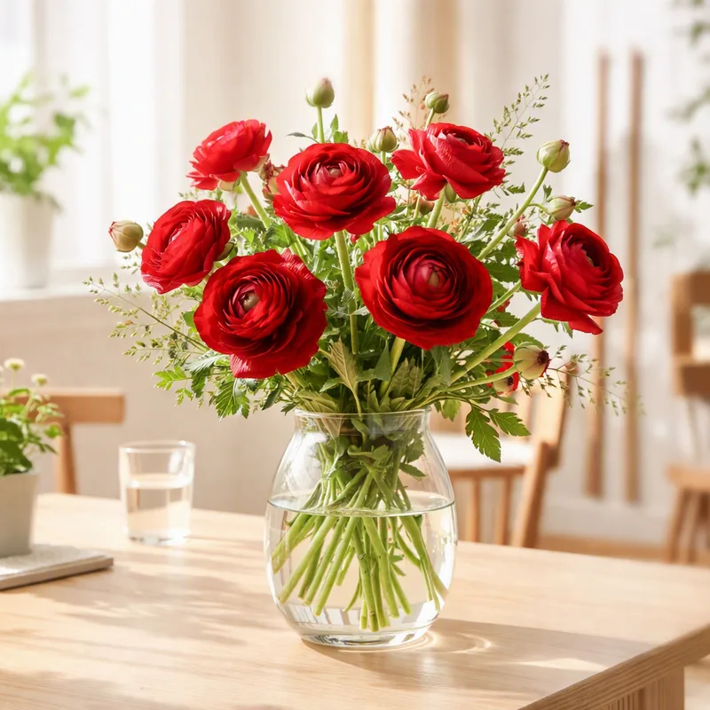 Ranunculus – Red – image 2