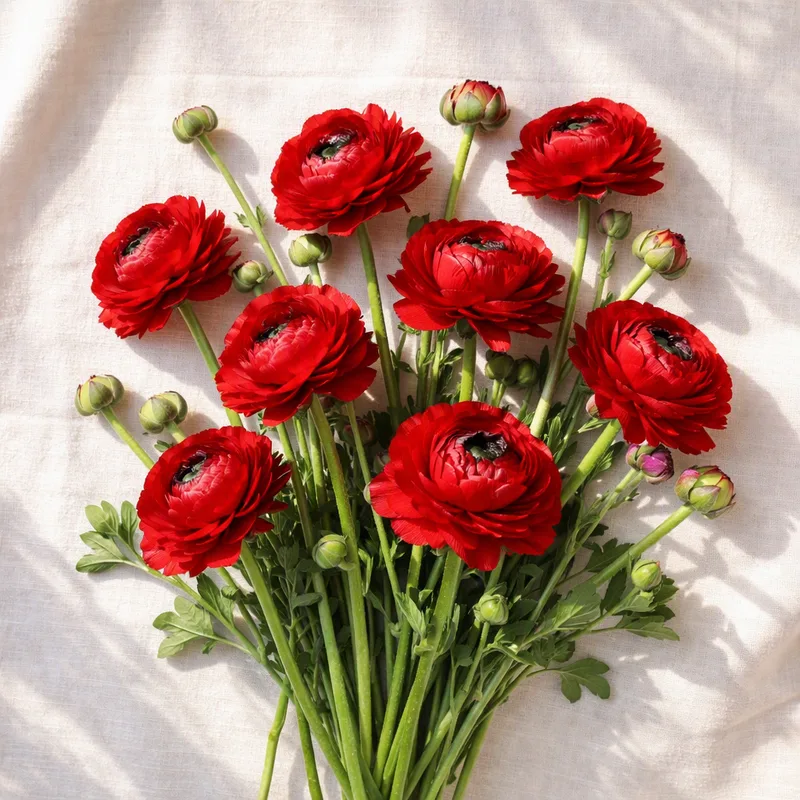 Ranunculus – Red – image 4