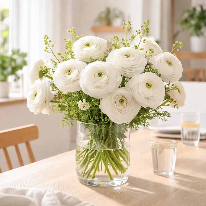 Ranunculus – White – image 2