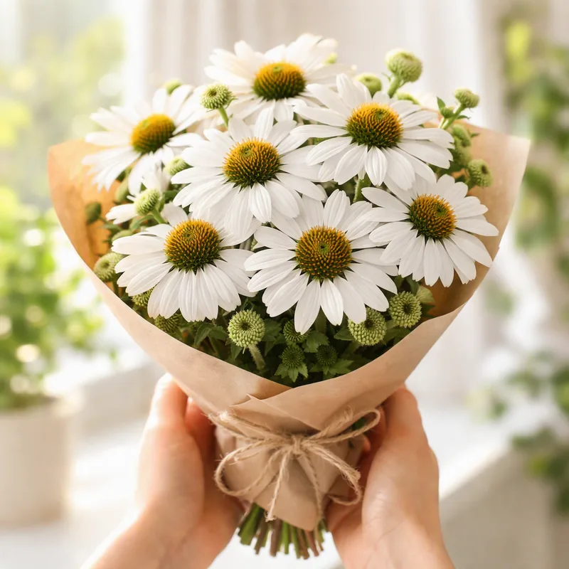 Coneflower – White – image 3