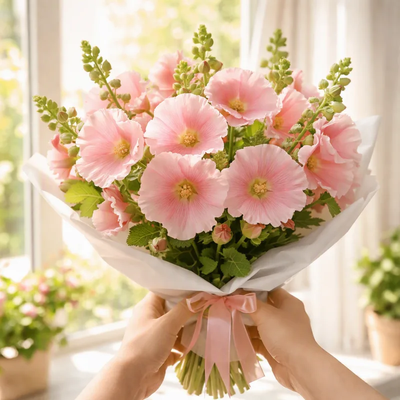 Hollyhock – Pink – image 3