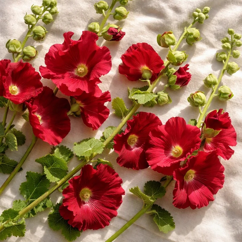 Hollyhock – Red – image 4
