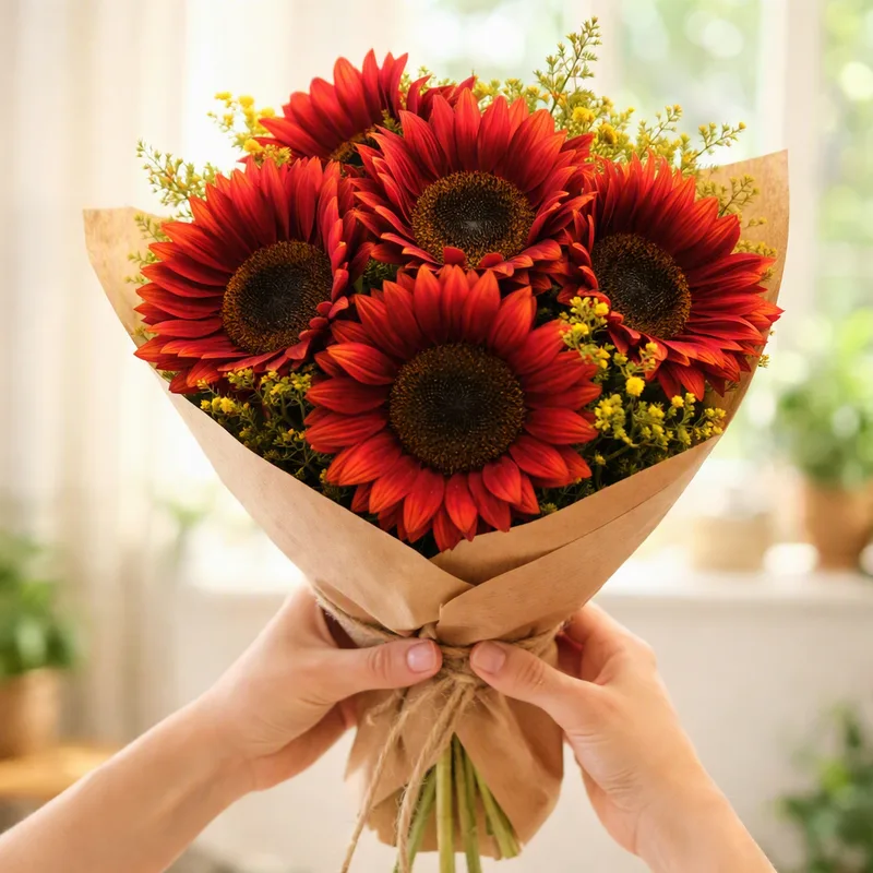 Sunflower – Red – image 3