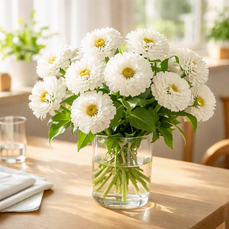 Zinnia – White – image 2
